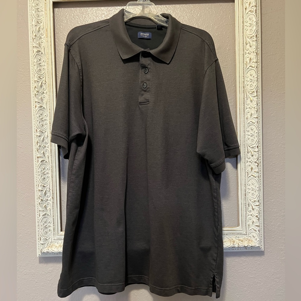 Arrow Charcoal Gray Polo XL Tall